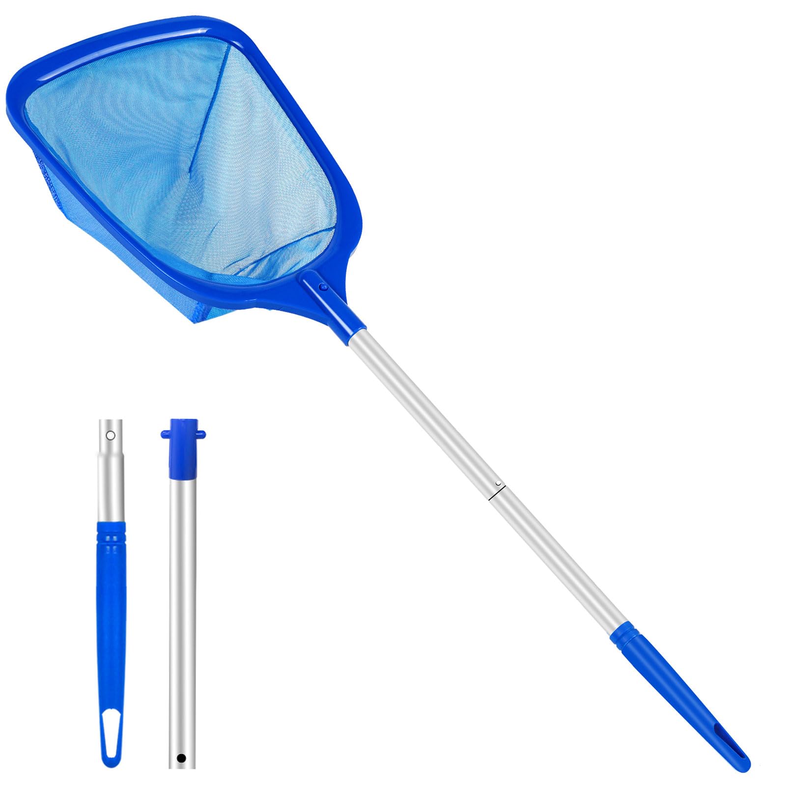 Photo 1 of Hot Tub Pool Skimmer Net, Pond Net With 13'' Aluminum Pole, Deep Ultra Fine Mesh for Hot Tubs/Spas/fountain/Small Pools, Durable Aluminum Handle Leaf & Debris Cleaner for Above ground Inground Pool