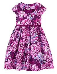 Gymboree Little Girls & apos; Manga Corta Floral Dupioni Vestido