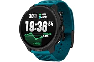 SUUNTO Race 2 GPS Sports Watch, 1.5" AMOLED Touchscreen w/Crown, 16 Days Battery Life, Training Metrics and Recovery Insights, Dual-GNSS, 32GB Global Offline Maps, Lightweight, Wave Blue
