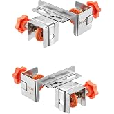 Imbot Drawer Front Mounting Jig, Drawer Front Installation Clamps | Side Mounted Drawer Clips, Steel Drawer Front Installation Tool, Adjustable, up to 1.5 Inch Overlay
