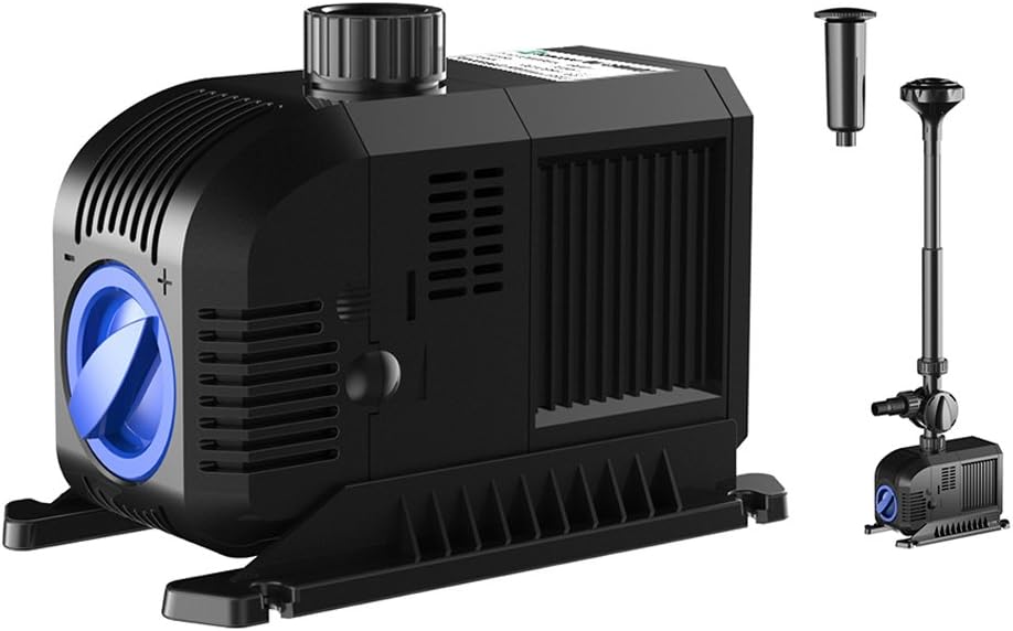 SongJoy 1321 GPH Fountain Pump 80W for Indoor Outdoor Submersible Pond Pond Aquarium Fish Tank Hydroponics with 32.8ft Power Cord
