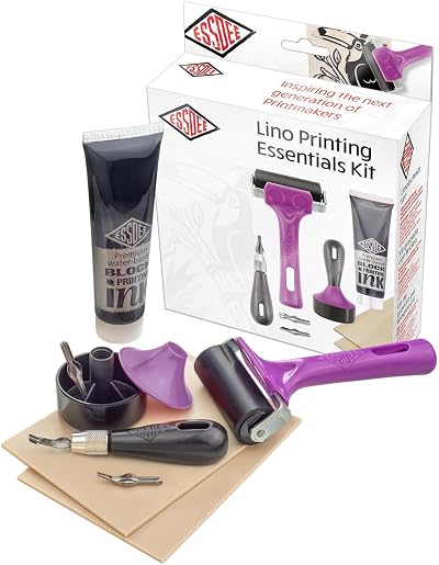 Essdee Lino Printing Essentials Kit - SoftCut Blocks, Safety Cutter