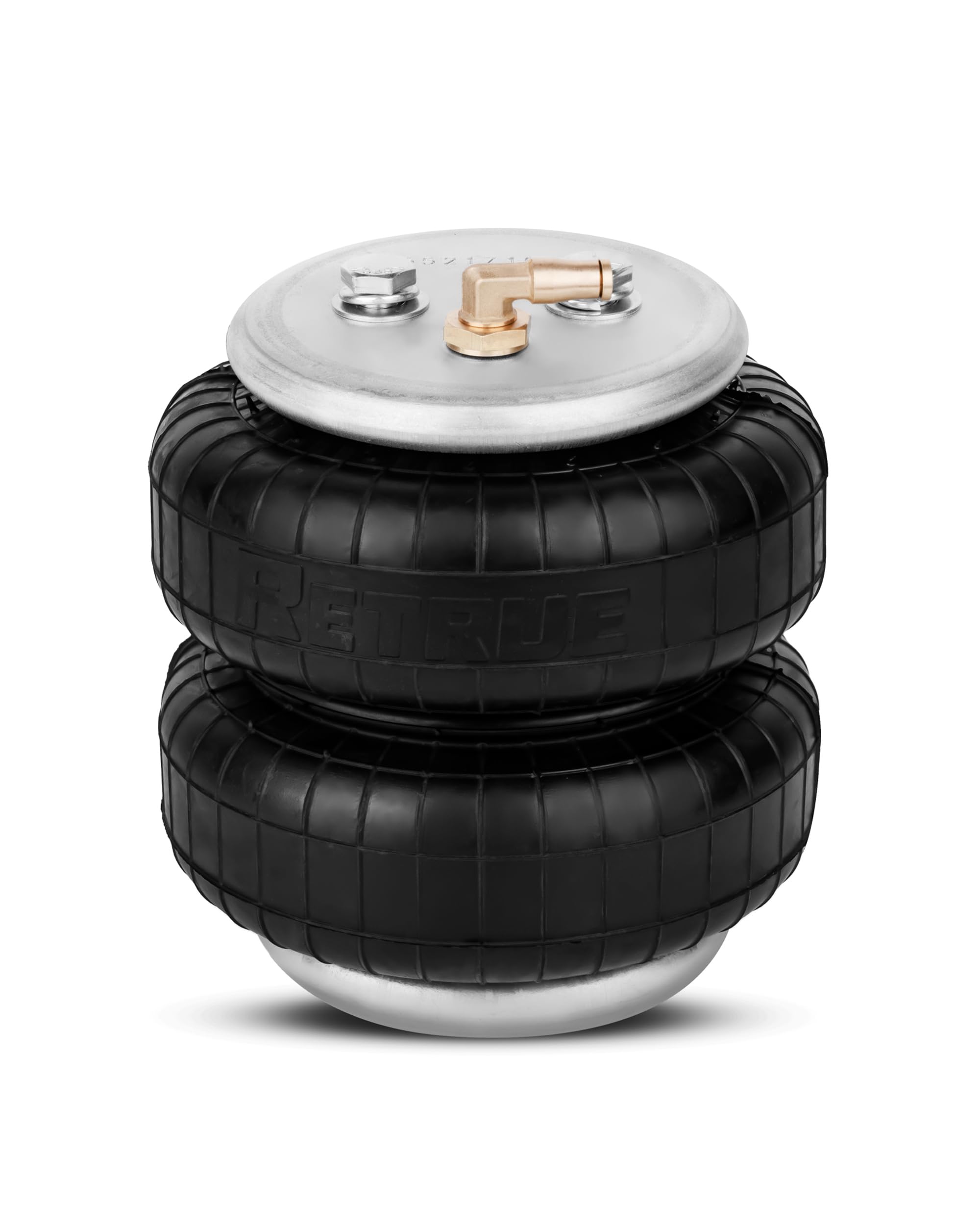 Photo 1 of RETRUE Rear Universal Air Suspension Spring Air Bag 5000 Lbs of Load Leveling Capacity with Air Fitting and Bolts, Universal for Ford Chevy GMC Dodge, 1 Pack