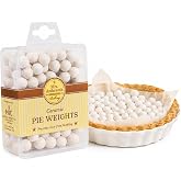 Mrs. Anderson's Baking Ceramic Pie Crust Weights, 135 Count, Natural Stoneware, For Blind Baking Pie Crusts And Tart Shells With Even Baking Results