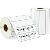 BETCKEY - 4" x 1" (102 mm x 25 mm) Multipurpose Labels Compatible with Zebra & Rollo Label Printer,Premium Adhesive & Perforated [2 Rolls, 2750 Labels]