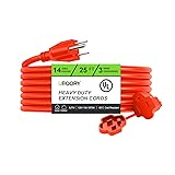 UBOORY Outdoor Extension Cord Waterproof 25