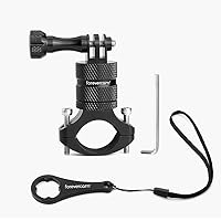Mountain Bike Camera Handlebar,for All gopro Models/Action Cameras Mountain Bike Mount , Aluminium 360 Degree Rotation…
