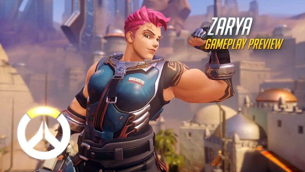 JinJing Prints Overwatch Zarya 25inch x 14inch Customized Silk Print Poster | Silk Wallpaper | Silk Printing