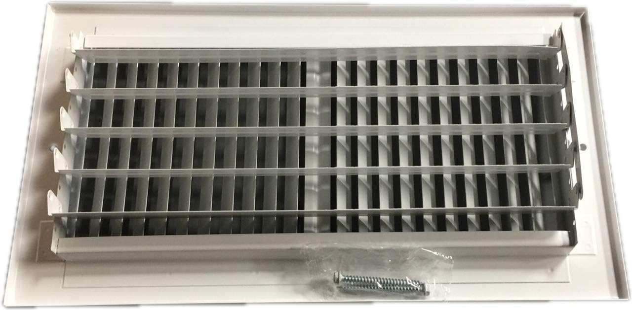 HBW 12"x 6" (Duct Opening Size) 2-Way Stamped Face Steel Ceiling/sidewall Air Supply Register - Vent Cover - Actual Outside Dimension 13.75" X 7.75": Home & Kitchen