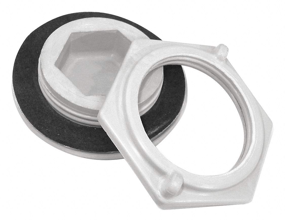 Tapón de agujero, gris, mate, diámetro del orificio de 2,1 cm. Amazon