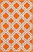 Well Woven Small Rug Mat Doormat Modern Kids Room Kitchen Rug Calipso Orange 1'8