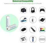 POWEROWL 8 Pcs 1000mAh AAA Rechargeable Batteries and 8 Bay Charger view 5
