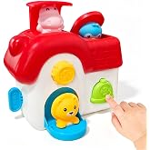 PULASIDO Toys for 1 Year Old Girls, Interactive Pop Up Toy with Buttons &amp; Colors, Cause and Effect Toys for Kids Montessori Learning Toys for Baby Toddler 18+ Months, 1st Birthday Gifts for Girls