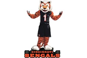 TEAM SPORTS AMERICA Evergreen Enterprises NFL Cincinnati Bengals Mascot DesignGarden Statue, Team Colors, One Size