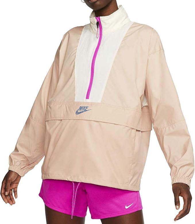 Amazon ナイキ スポーツウェア アイコンクラッシュ レディース ジャケット Cj22 287 Us サイズ Medium カラー ブラウン フィットネス トレーニング ジャケット 通販