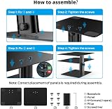 BoYata Monitor Stand Riser Adjustable Height Desk Organizer Metallic view 7