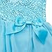 TiaoBug Girls Sequined Camisole Ballet Dance Tutu Dress Sweetheart Leotard Blue 4-5