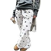 Floerns Women's Plus Size Star Print Wide Leg Pants Elastic Waist Y2k Loose Trousers