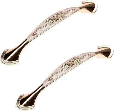 Qazxsw 2 uds, Tiradores de cajón de aleación de Zinc Noble, perillas y