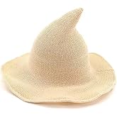 Chendvol Men's and Women's Halloween Witch Wool Hat Knitted Cap for Party Masquerade Cosplay Costume Accessory Daily