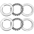 uxcell 51108 Thrust Ball Bearings 40mm x 60mm x 13mm Chrome Steel ABEC3 Single Row Roller 2pcs
