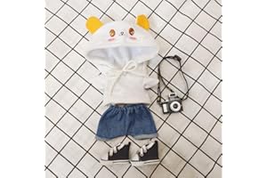 MINGSOLDIER 20cm Plush Doll Clothes 20cm doll clothes Plush doll 20cm clothes 7.9" / 20cm Doll Clothes Cotton Doll Clothes Dolls Accessories Suit(4pc) No Doll No Shoes