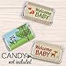Woodland Animals Baby Shower Mini Candy Bar Wrappers - 45 Stickers