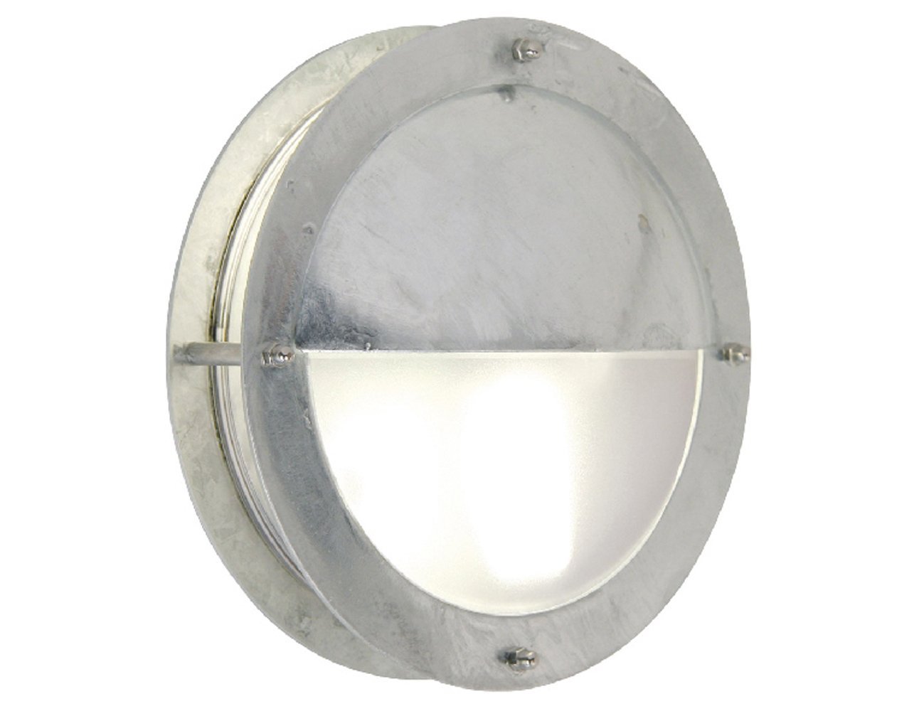 Nordlux Malte Outdoor Wall Light Silver Galvanized Steel E27 Coastal/Marine Safe - Garden, Patio, Entrance Mains Powered, IP54