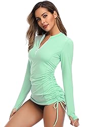 HISKYWIN Women's Long Sleeve UV Sun Protection Rash