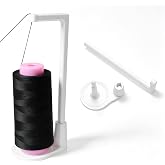 Large Capacity Thread Spool Stand, Thread Stand Spool Holder (White) | 3D Printed Universal Sewing Machine Thread Holder with Anti-Tangle Guide, Spool Bracket Tool Fit for Most Domestic Machines