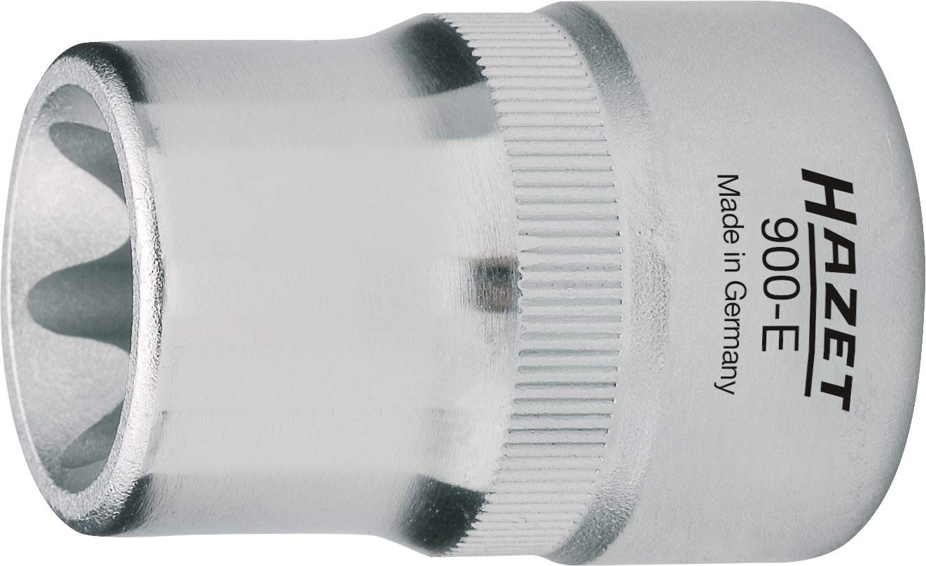HAZET 900-E11 38 mm E 11 Torx Profile Socket - Chrome-Plated/Polished