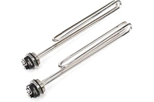 Water Heater Element 4500W,Screw-in,Foldback Type 02582 Water Heater Heating Elements By TOP-HEATER, Fits Most Models As AO Smith, GE, Kenmore,Maytag,Whirlpool, Water Heater Element Replacement 2Pack