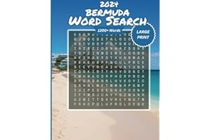 Large Print 1200+ Words Bermuda Word Search