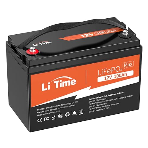 Litime 12V 200Ah Plus LiFePO4 Lithium Battery Self-Heating Low ...