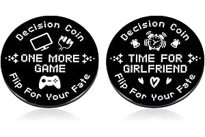 VANLOVEMAC Funny Destiny Flip Coin Gift for Boyfriend from Girlfriend Easter Basket Valentines Day Gift for Him Men Couple Gamer Boyfriend Decision Maker Coin Stocking Stuffers for Game Lover Birthday Gifts