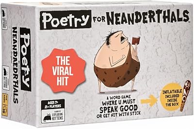 Exploding Kittens Poetry for Neanderthals Competitive Word Guessing Game