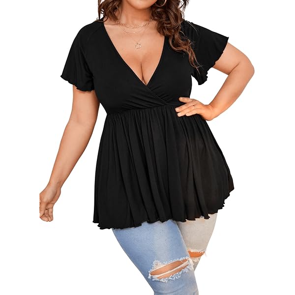 SweatyRocks Women's Plus Size Floral Print Ruffle Crop Top - Sweetheart Neck Peplum Tank, Size 0XL-4XL