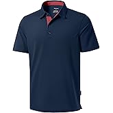 Men's Golf Shirts Dry Fit Moisture Wicking Performance Short Sleeve Collared Polo Shirts for Casual Athletic Business