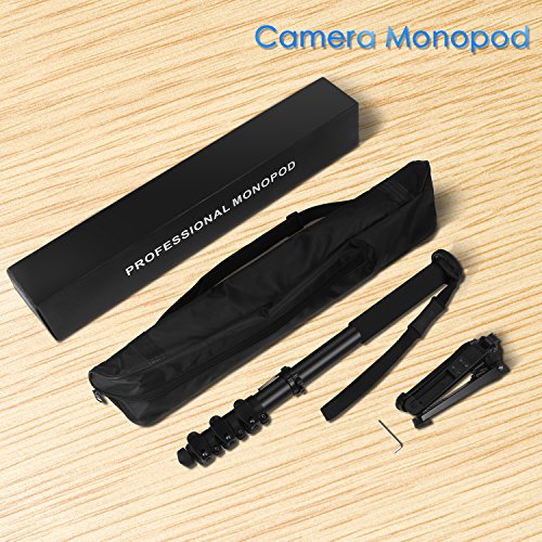 Noeler Monopod ,65 Inch Camera Monopod With Folding Three Feet Support Stand,Travel Portable Tripod Monopod For Camcorder/DSLR Video
