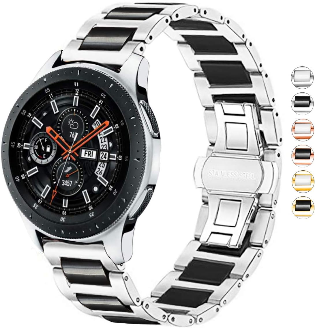 DEALELE Strap Compatible with Samsung Gear S3 Frontier/Classic/Galaxy Watch 46mm / Huawei GT2 46mm