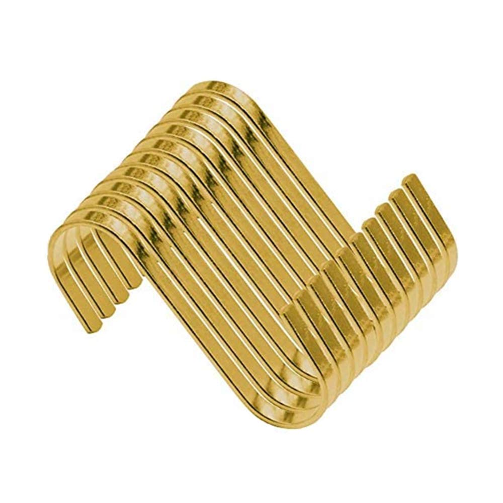 S Hooks Hanging Hook Metal S Shaped Hooks 10 Pack Multifunctional for Bathroom Bedroom Office Kitchen and Garden Rose Gold