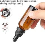 Hyber&Cara Amber Glass Bottle 2x100ml with Glass Pipette Refillable Drops view 3