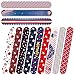 48pcs Slap Bracelets Party Favors 12 Different Designs with Patriotic USA Flag Stars Slap Bands