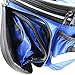 Tancendes Bike Rear Bag Lengthened Shoulder Strap Waterproof Nylon Bicycle Seat Trunk Bag with Raincoat (Blue)