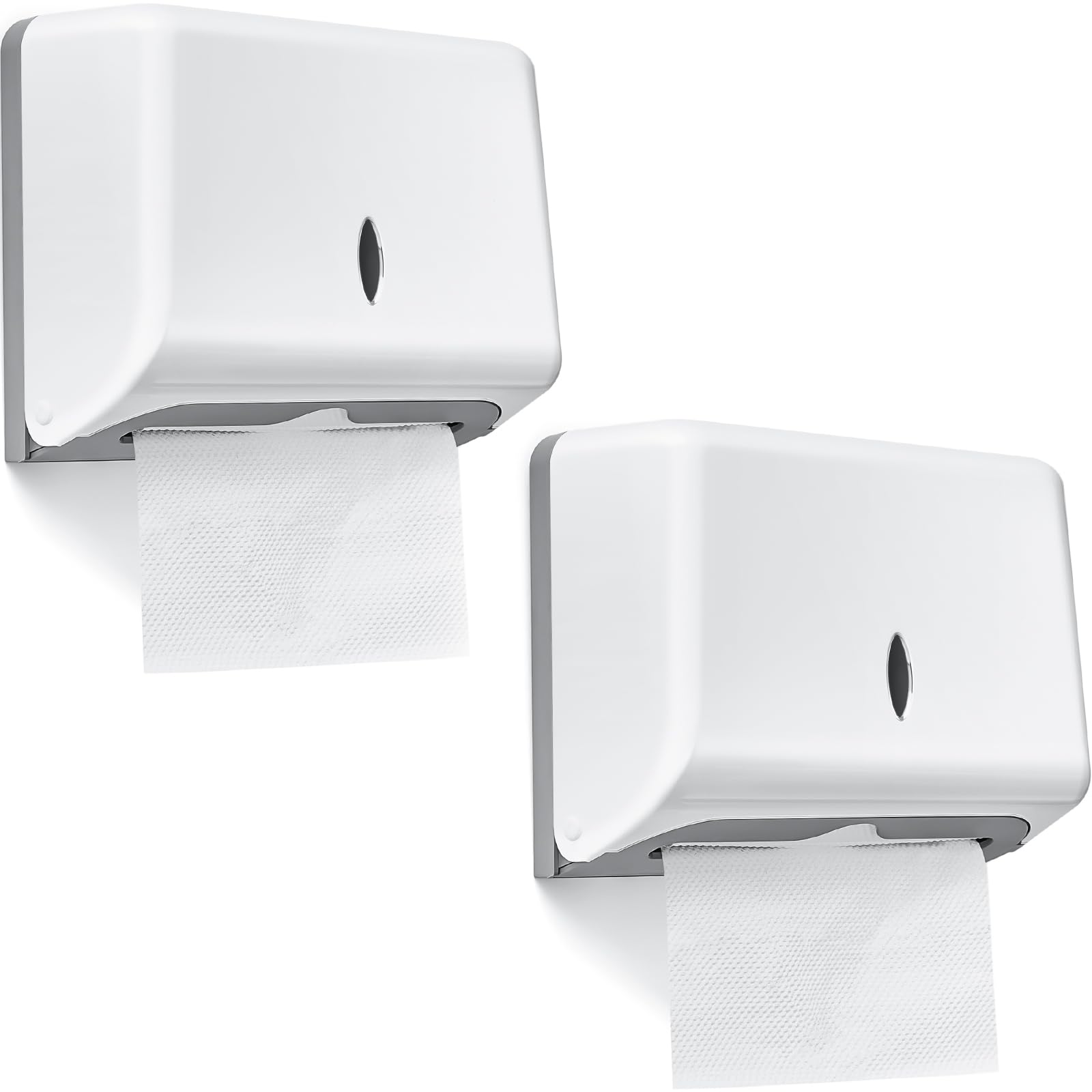 Photo 1 of Yaomiao 2 Pcs Paper Towel Dispenser Commercial Paper Towel Dispenser No Drilling or Screws Install Wall Mount Multifold Tool for Bathroom Restroom Kitchen