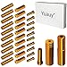 Yuauy (Total 30 PCS) 10 PCs 5mm Golden Alloy Road Mountain Bicycle Bike Brake Cable Tips Caps End Crimp + 10 PCs 4mm Shift Derailleur Cable Tips End + 10 PCs Cable End Crimpsthumb 4
