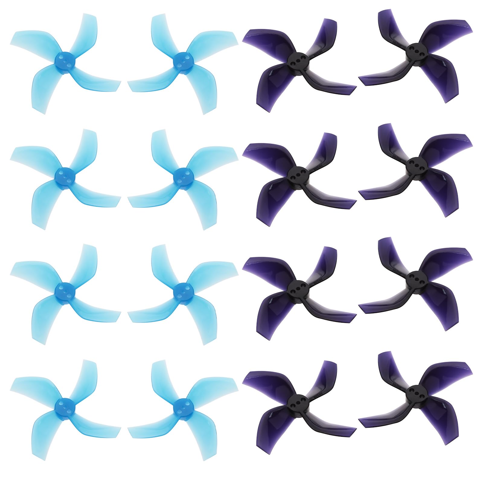 ECSiNG 16PCS 2020 4-Blade Propellers with 1.5 mm Shaft Compatible with Beta85X HD Digital VTX Drone 1103 8000KV & 1105 5000KV Brushless Motors