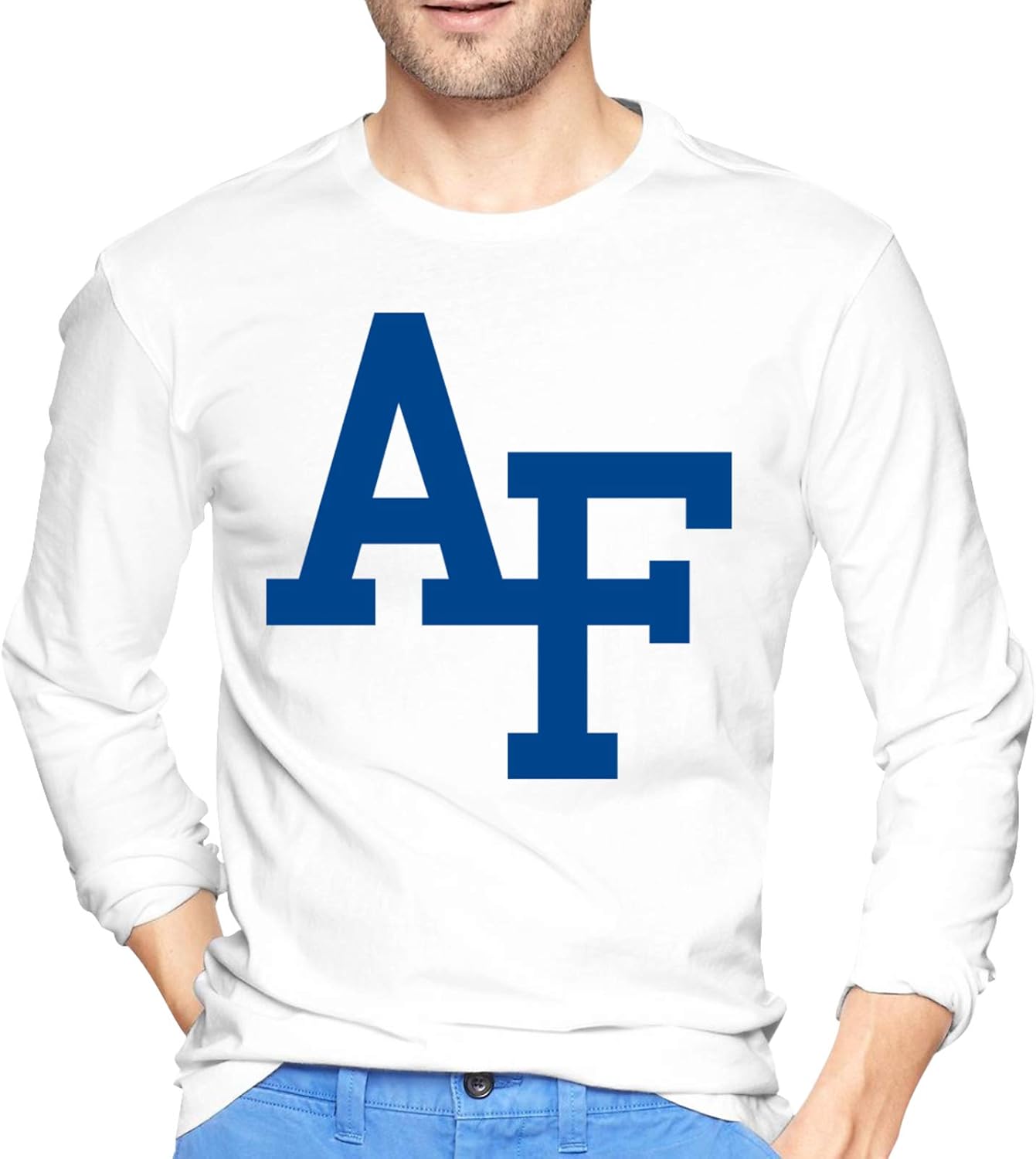 Us Air Force Academy Logo Men's Long Sleeve TShirts Soft