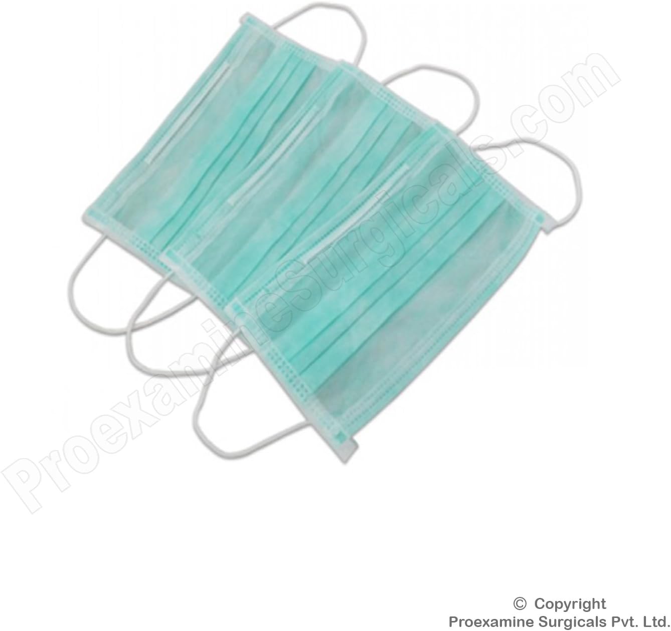 Disposable Face Mask (Pack of 100) | Ear Loop by Proexamine Surgicals (3 Ply)