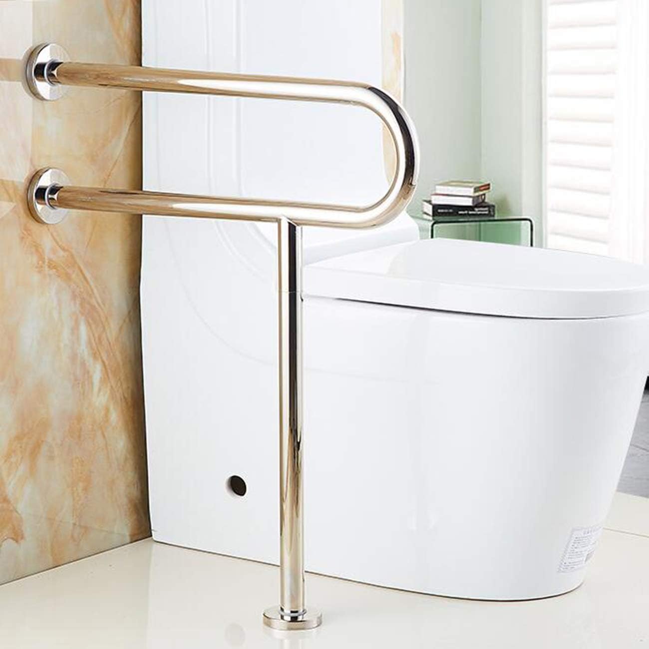 WAZZJ Handicap Grab Bars Toilet Rail Bathroom Support for Elderly Bariatric Disabled Stainless Steel Commode Medical Accessories Safety Hand Railing Guard Frame Shower Assist Aid Handrails Hand Grips: Kitchen & Dining
